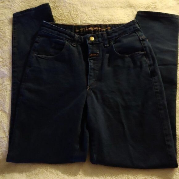Marithe Francois Girbaud Barrell Luxury Classic Preppy Jeans 11/12 Dark Wash - Picture 7 of 12